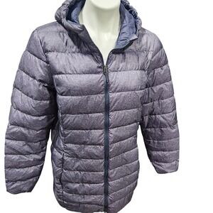 Eddie Bauer 80% Down Puffer Jacket Dark Blue Women's Large Gorpcore winter